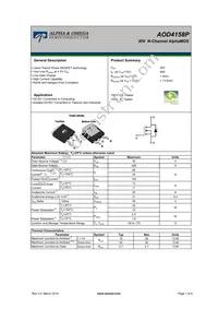 AOD4158P Datasheet Cover