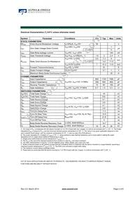 AOD4158P Datasheet Page 2