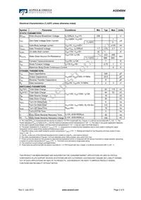 AOD4504 Datasheet Page 2