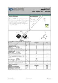 AOD5B60D Datasheet Cover