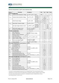 AOD5B65N1 Datasheet Page 2