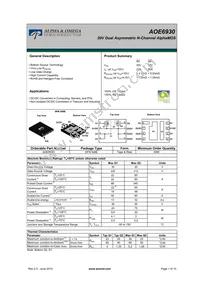 AOE6930 Datasheet Cover