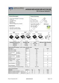 AOI2610E Datasheet Cover