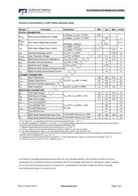 AOI4N60 Datasheet Page 2