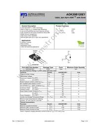 AOK20B120E1 Datasheet Cover