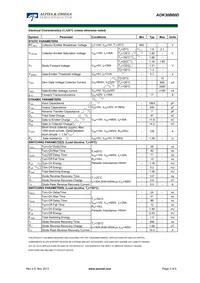 AOK30B60D Datasheet Page 2