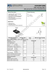 AOK40B120M1 Datasheet Cover