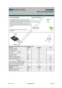 AOK8N80L Datasheet Cover