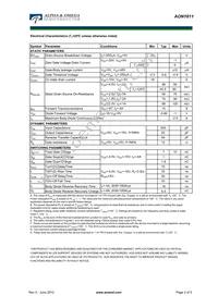 AON1611 Datasheet Page 2