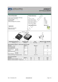 AON2411 Datasheet Cover