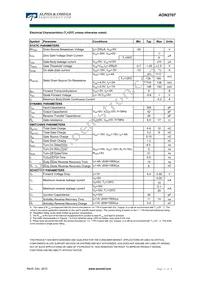 AON2707_001 Datasheet Page 2