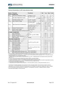 AON2810 Datasheet Page 2