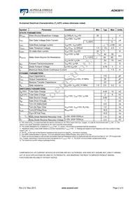 AON3611 Datasheet Page 2