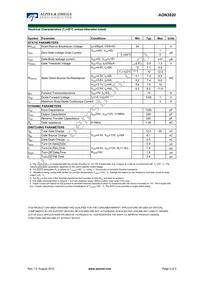 AON3820 Datasheet Page 2
