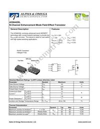 AON4420 Datasheet Cover