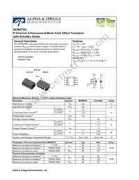 AON4705L Datasheet Cover