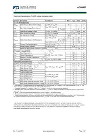 AON4807_101 Datasheet Page 2