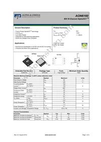 AON6160 Datasheet Cover