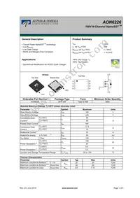 AON6226 Datasheet Cover