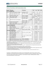 AON6250 Datasheet Page 2