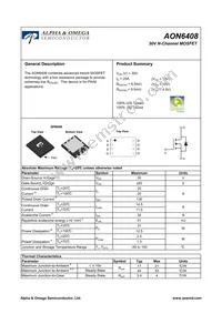 AON6408L Datasheet Cover