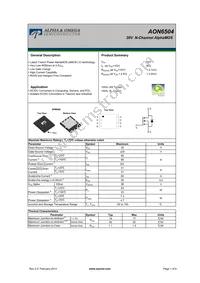 AON6504_001 Datasheet Cover