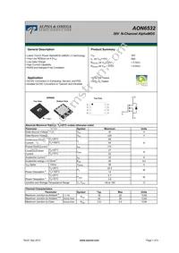 AON6532 Datasheet Cover