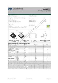 AON6576 Datasheet Cover