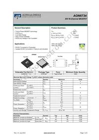 AON6734 Datasheet Cover