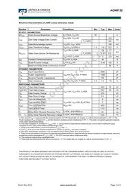 AON6752 Datasheet Page 2