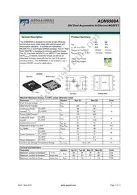 AON6908A Datasheet Cover