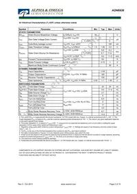 AON6938 Datasheet Page 2