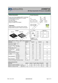 AON6973A Datasheet Cover