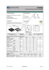 AON6980 Datasheet Cover