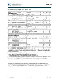 AON7514 Datasheet Page 2