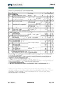 AON7520 Datasheet Page 2