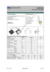 AON7528 Datasheet Cover