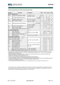 AON7534 Datasheet Page 2