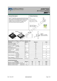 AON7702A_101 Datasheet Cover