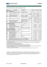 AON7752_101 Datasheet Page 2