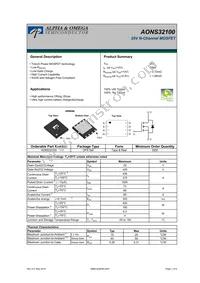 AONS32100 Datasheet Cover