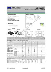 AONY36354 Datasheet Cover