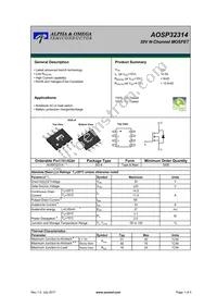 AOSP32314 Datasheet Cover