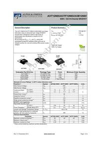 AOT12N65_001 Datasheet Cover