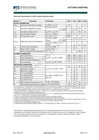 AOT1404L Datasheet Page 2