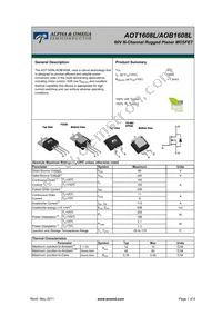 AOT1608L Datasheet Cover