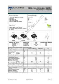 AOT20C60L Datasheet Cover