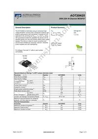 AOT20N25L Datasheet Cover