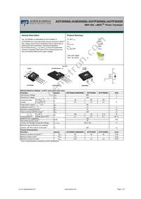 AOT20S60L Datasheet Cover