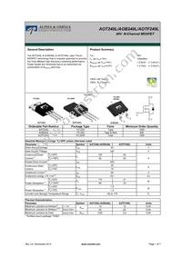 AOT240L Datasheet Cover